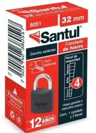[8051] (8051) CANDADO DE HIERRO 32MM SANTUL