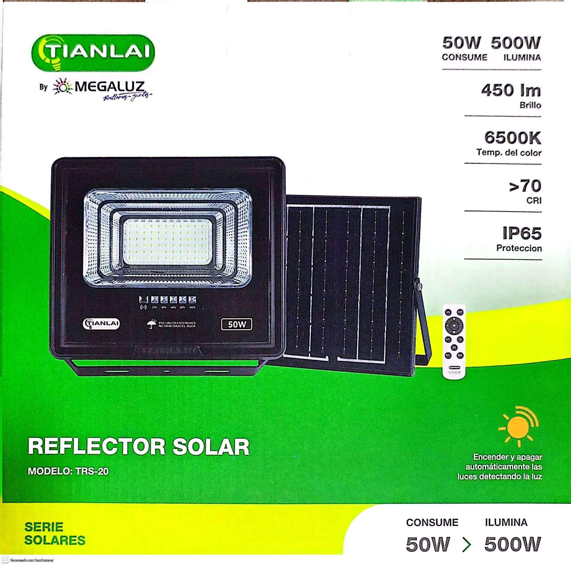 (R70W50) REFLECTOR SOLAR MEGALUZ