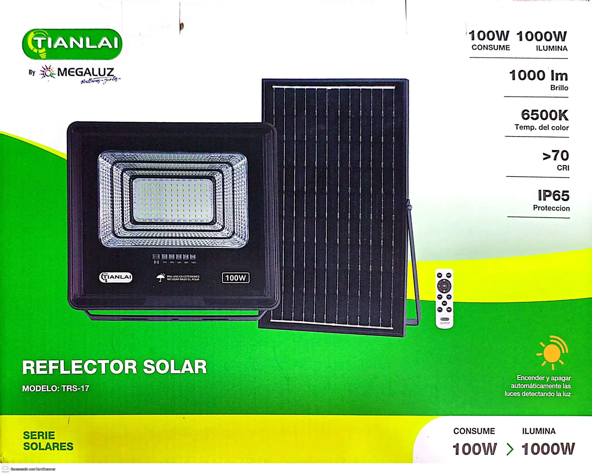 (R70W100) REFLECTOR SOLAR TIANLAI