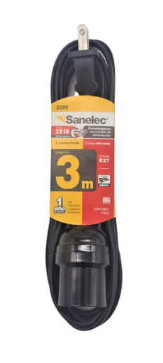 [2288] (2288) EXTENSION CON PORTALAMPARA 3M (SANTUL-SANELEC)