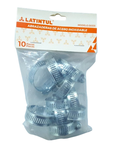[7503173303310] (30331) ABRAZADERA 1 1/4´´ C/10PZAS. LATINTUL