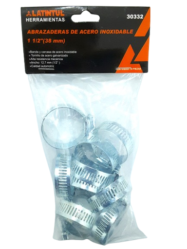[7503173303327] (30332) ABRAZADERA 1 1/2´´ 10PZAS. LATINTUL