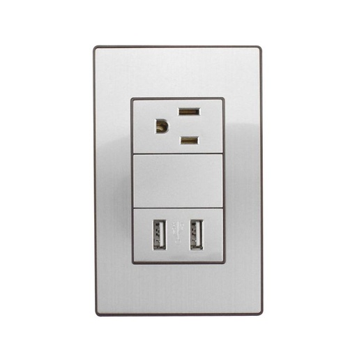 [4639] (4639) PLACA CORDOBA DOBLE USB Y CONTACTO