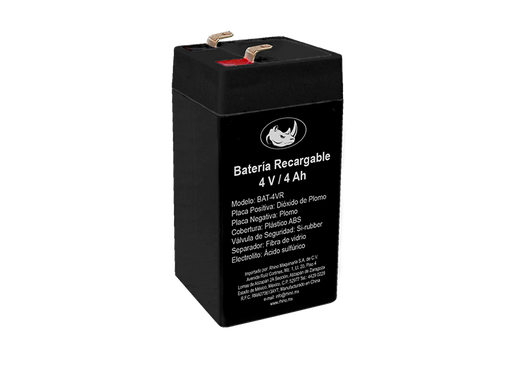 [BAT-4VR] (BAT-4VR) BATERIA RECARGABLE 4V (RHINO)