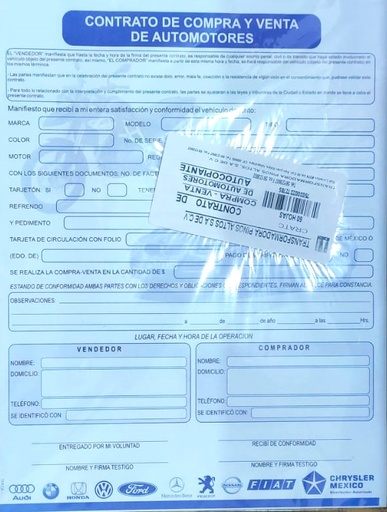 [CARTA RESPONSIVA (PA)] CARTA RESPONSIVA AUTOCOPIANTE