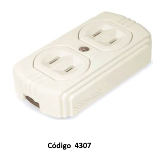 [4307] (4307) CONTACTO DUPLEX VISIBLE SANTUL