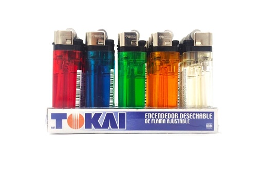 [TOKAICAJA  (P)] ENCENDEDOR TOKAI GAS COLOR CAJA C/25