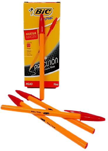 [7501014511078 (PA)] LAPICERO BIC FINO ROJO