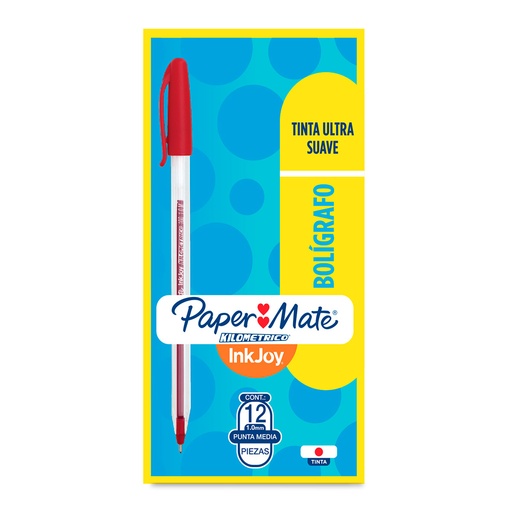 [7703486035322 (PA)] LAPICERO KILOMETRICO ROJO C/12
