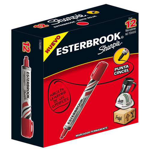 [7501030606024 (PA)] MARCADOR ESTERBROOK ROJO C/12