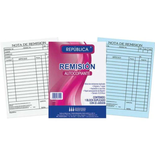 [NOTA ESQUELA AUTOCOPIANTE C/5 (PA)] NOTA ESQUELA AUTOCOPIANTE C/5