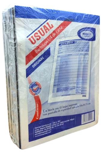 [7500803502006 (PA)] NOTA REMISION ORIGINAL USUAL