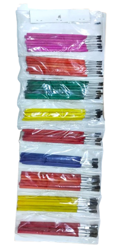 [PINCELES COLORES (PA)] Pinceles Tira Colores C/60 PZAS.