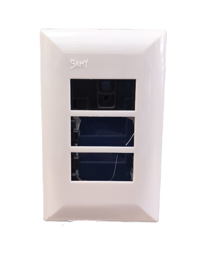 [PLACA BLANCA 3 UNIDADES] PLACA BLANCA 3 UNIDADES  (PE)