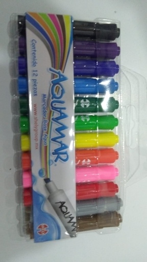 [SHE-176 (PA)] MARCADOR DE AGUA AQUAMAR C/12 PZAS