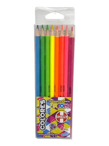 [NEON-8 (PA)] COLORES NEON SHELY C/8 PZAS