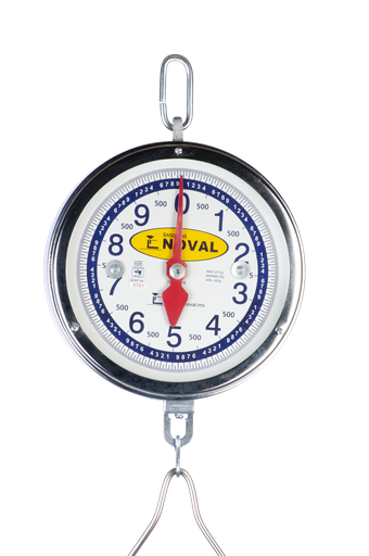 [RELOJ-20KG] RELOJ PARA BASCULA COLGANTE 20 KG C/ACCESORIO DE PESAJE (NOVAL)