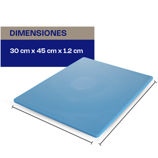 [TAPACO-12A] TABLA PARA CORTAR COLOR AZUL 30 X 45 X 1.2 CM