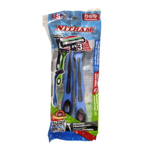 [NITRAM-COLORES] RASTRILLO COLORES C/2 PZAS NITRAM