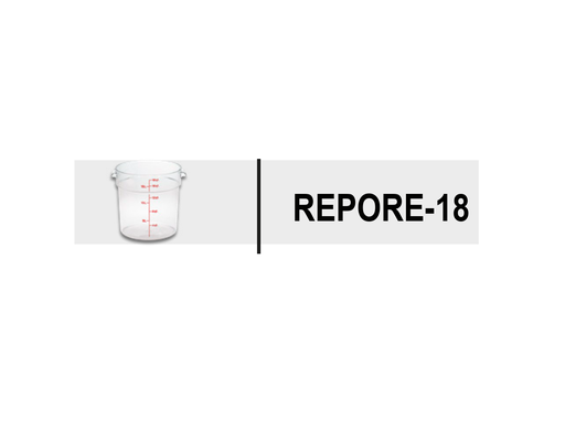 [REPORE-18] RECIPIENTE DE POLICARBONATO GRADUADO REDONDO, CAPACIDAD DE 18 QT