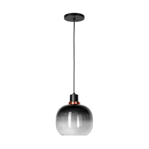 [MX-CL7029/D] (MX-CL7029/D) ESFERA VIDRIO DIFUMINADO NEGRO CON DETALLE DORADO MAXXI