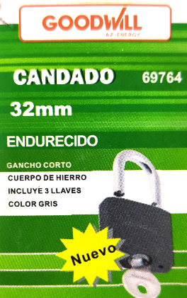 [69764] (69764) CANDADO 32MM GOOD WILL