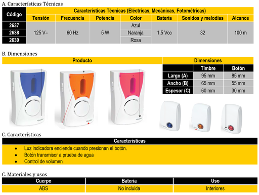 [2637] (2637) TIMBRE INALMABRICO AZUL SANTUL