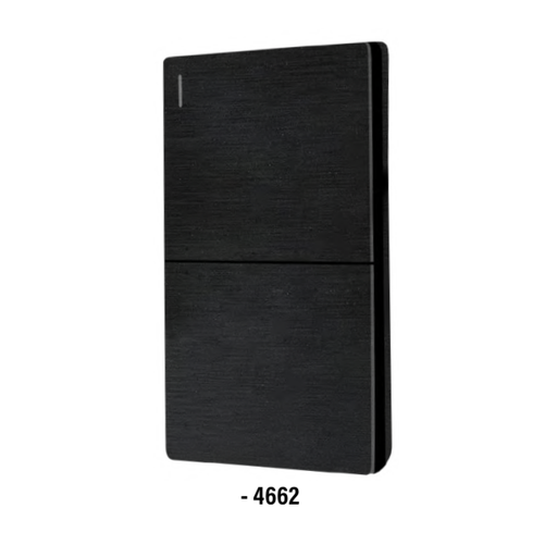 [4662] (4662) PLACA APAGADOR SENCILLO  DOBLE SANTORINI (SANTUL)