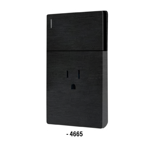 [4665] (4665) PLACA APAGADOR SENCILLO Y CONTACTO SANTORINI (SANTUL)