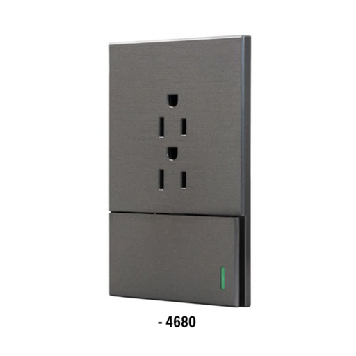 [4680] (4680) PLACA APAGADOR SENCILLO Y CONTACTO DOBLE FONTANA (SANTUL)